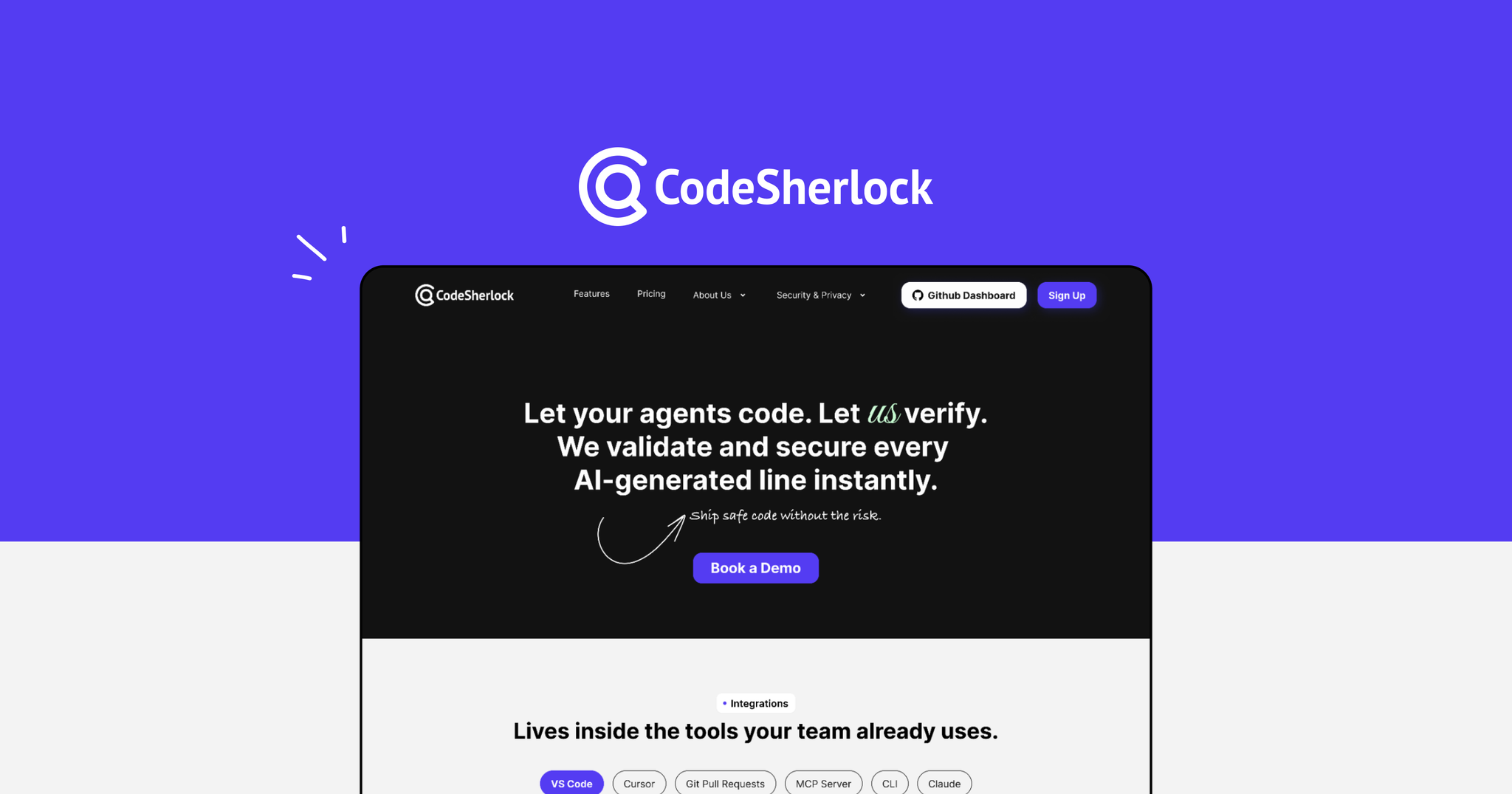 CodeSherlock product marketing banner